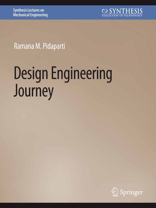 Title details for Design Engineering Journey by Ramana Pidaparti - Available